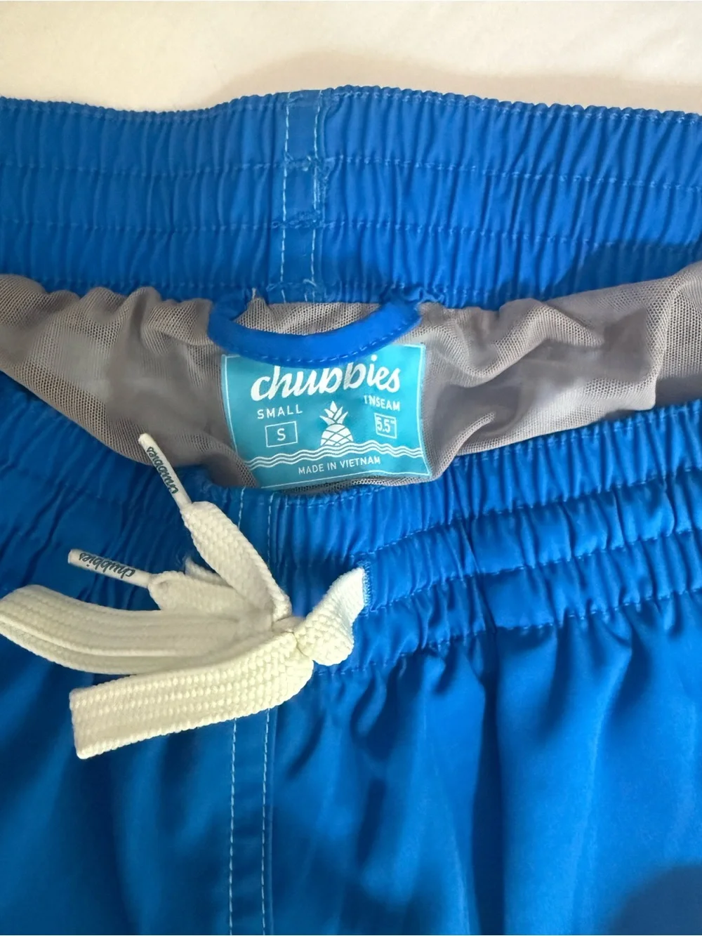 Men’s Chubbies Striped Swim Shorts.